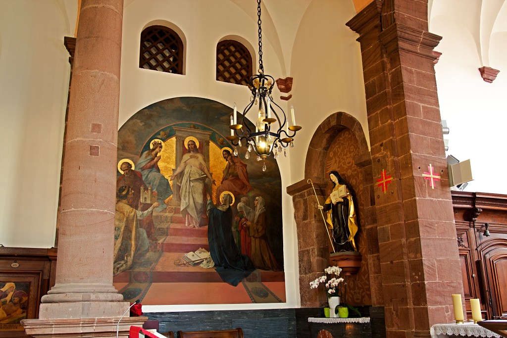 le mont Sainte-Odile Sainte Odile klooster hdr abbaye abdij kerk elzas france frankrijk sint odilia